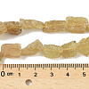 Raw Rough Natural Yellow Apatite Beads Strands G-M453-D07-5