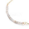 October Birthstone Natural Labradorite Beaded Bracelets BJEW-JB06092-10-2