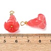 Dyed Synthetic Coral Pendants GG-CBAC295-02G-06-2