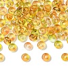 10G Electroplate Transparent Colours Rainbow Glass Seed Beads SEED-YW0003-04F-1