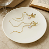 4Pairs 2 Colors Iron & Alloy Cuff Earrings EJEW-HY0001-15-4