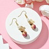 Brass Butterfly Dangle Earrings EJEW-TA00391-2