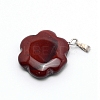 Natural Red Jasper Pendants G-WH0006-23G-1