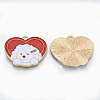 Alloy Enamel Pendants ENAM-T011-04KC-RS-2