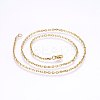 304 Stainless Steel Cable Chain Necklaces NJEW-P226-01G-01-1