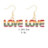 Alloy Dangle Earrings DT7553-3-1