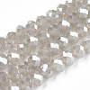 Electroplate Glass Beads Strands EGLA-A034-J4mm-A15-1