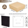 Kraft Paper Cardboard Jewelry Boxes CBOX-WH0001-D05-4