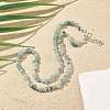 Natural Supper 7 Rutilated Quartz Chip Beaded Necklaces for Men Women NJEW-G159-01G-3