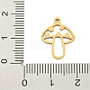 Ion Plating(IP) 201 Stainless Steel Pendants STAS-M015-09G-3