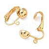 SHEGRACE Brass Clip-on Earring Findings XGR0066G-53G-2