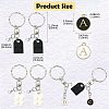 DIY Alphabet Alloy Enamel  & Building Blocks Resin Pendant Keychain Making Kits DIY-CJ0002-80-2