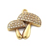 Brass Micro Pave Cubic Zirconia Pendants KK-L209-089G-1