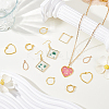 100Pcs 5 Styles Alloy Pendants FIND-GA0006-61-4