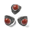 Synthetic Goldstone Adjustable Rings RJEW-I108-03AS-03-4