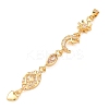 Tassel Brass Micro Pave Clear Cubic Zirconia Big Pendants KK-L271-01G-01-2