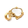 Ion Plating(IP) 304 Stainless Steel European Dangle Charms STAS-G308-32G-3