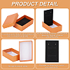 Cardboard Diamond Print Jewelry Storage Box LS-CON-WH0084-79-4