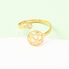 304 Stainless Steel Cuff Open Rings LS-RJEW-D337-01C-G-5