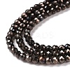 Electroplate Glass Beads Strands GLAA-H021-01B-FP06-5