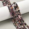 Natural Multicolor Tourmaline Beads Strands G-F619-44-01-5