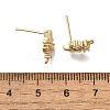Brass with Cubic Zirconia Stud Earring Finding LS-KK-Q048-14G-3