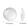 Transparent Glass Cabochons X-GGLA-R026-16mm-2