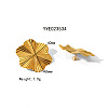 Vintage Exaggerated Stainless Steel Flower Stud Earrings QO2970-2-2