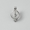 Sterling Silver Bead Cage Pendants STER-WH0008-86-1