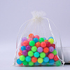 Rectangle Organza Drawstring Bags CON-PW0001-054D-18-1
