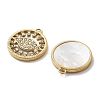 PVD Vacuum Plating 304 Stainless Steel Shell Pendants STAS-R150-10G-2