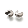304 Stainless Steel Crimp Beads Covers STAS-P239-34P-05-2