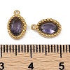Ion Plating(IP) 304 Stainless Steel Micro Pave Cubic Zirconia Charms X-STAS-K256-19G-4