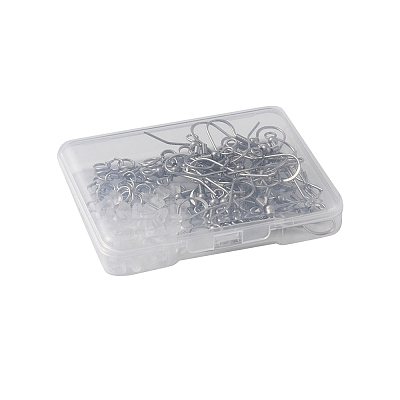 50Pcs 304 Stainless Steel French Hooks with Coil and Ball STAS-YW0001-54-1