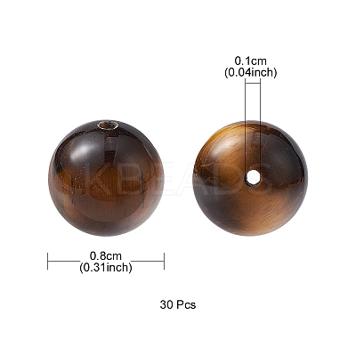 Natural Tiger Eye Beads Strands G-YW0001-56C-1