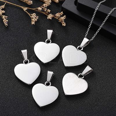 Tarnish Resistant Fashionable 304 Stainless Steel Stamping Blank Tag Pendants STAS-J002A-01-1