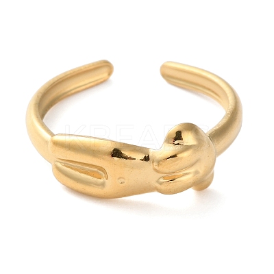 304 Stainless Steel Open Rings LS-RJEW-S393-02C-1