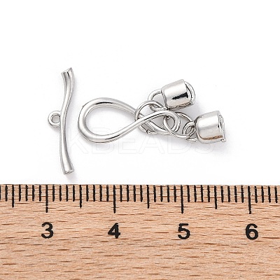 Brass Toggle Clasps KK-Z084-13P-1