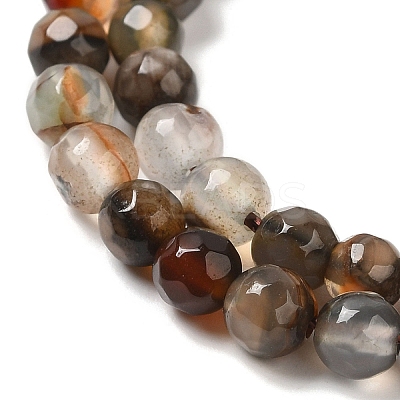 Natural Agate Beads Strands X-G-H302-A01-03-1