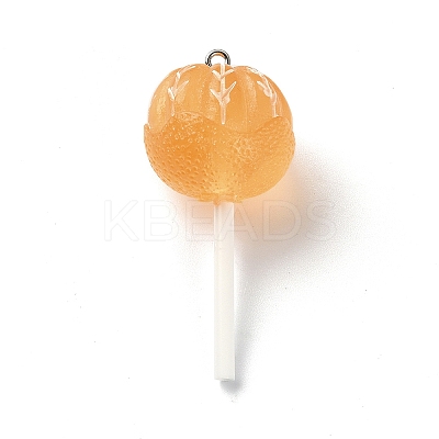 Translucent Resin Imitation Food Pendants RESI-R435-02A-1