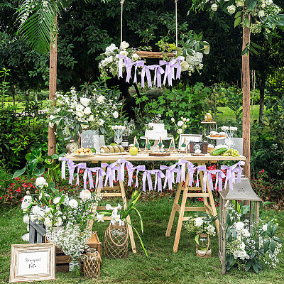 Cloth Bowknot Garland AJEW-WH20064-76D-1
