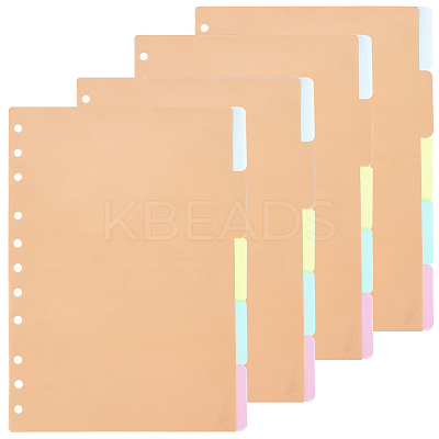 Paper Discbound Notebook Index Divider Sheets AJEW-WH20011-03C-1