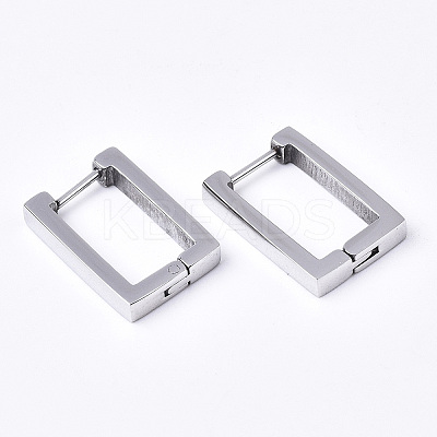 Tarnish Resistant 304 Stainless Steel Huggie Hoop Earrings LS-EJEW-N016-005-1