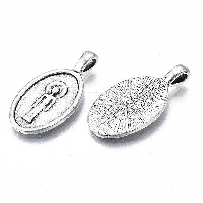 Tibetan Style Alloy Pendants PALLOY-Q441-048-RS-1