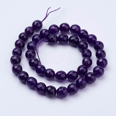 Natural Malaysia Jade Bead Strands G-F488-8mm-19-1