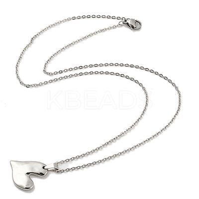 Non-Tarnish 304 Stainless Steel Pendant Necklaces LS-NJEW-G120-02P-1