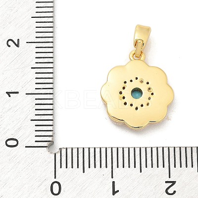 Brass Micro Pave Cubic Zirconia Pendents KK-M303-02G-09-1