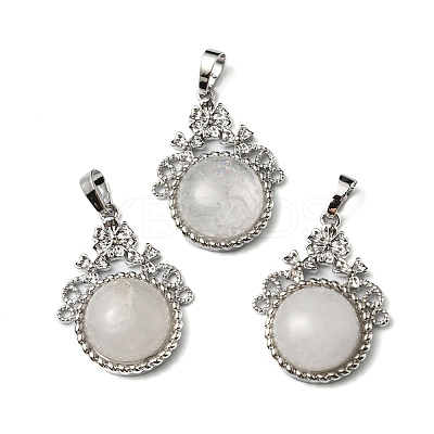 Natural Quartz Crystal Pendants G-P498-01P-04-1