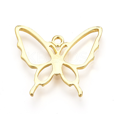 Rack Plating Alloy Open Back Bezel Pendants PALLOY-Q351-37G-FF-1