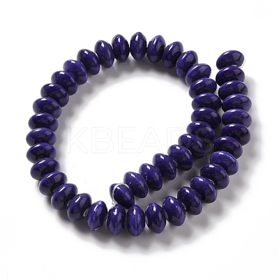 Glazed Porcelain Beads PORC-E017-02J-1